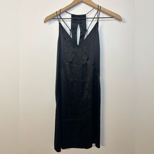The A&F Collection by Abercrombie & Fitch Black Silk Slip Dress, Size Small